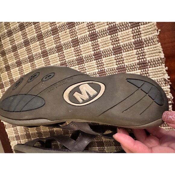 Merrell Womens Agave Navy Performance Sandals Size 7 Leather Strappy Adjustable - Picture 9 of 13